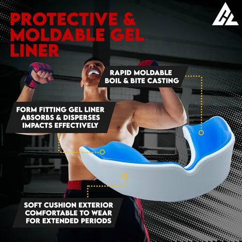 Miniatura 4 de Protector bucal moldeable para adultos con funda ventilada Boquilla transpirable de ajuste personalizado para hombres y mujeres Protector bucal