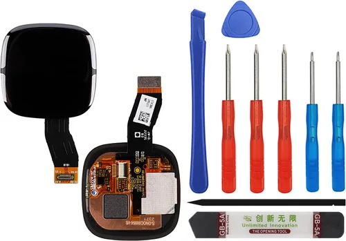 Duotipa [Nuevo] Reemplazo del conjunto del digitizador de pantalla táctil LCD para reloj Fitbit Versa 4/Fitbit Sense 2 con kit de herramientas de