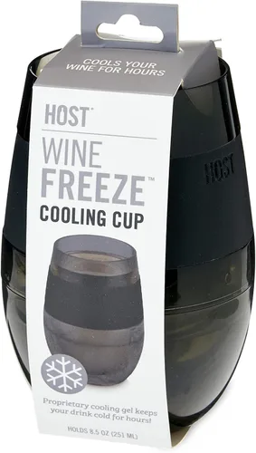 Miniatura 12 de HOST Vaso refrigerante para congelar vino, de plástico de doble pared, con aislamiento de doble pared, con gel de congelación, copas de vino