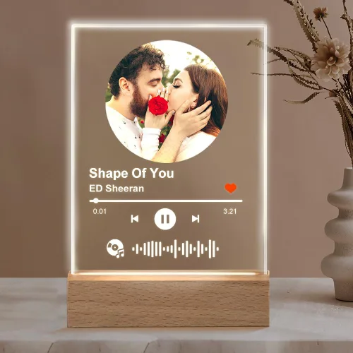 Miniatura 9 de ShineSand Placa personalizada de Spotify con imagen, placa de música acrílica personalizada con foto, regalos personalizados para novio, novia