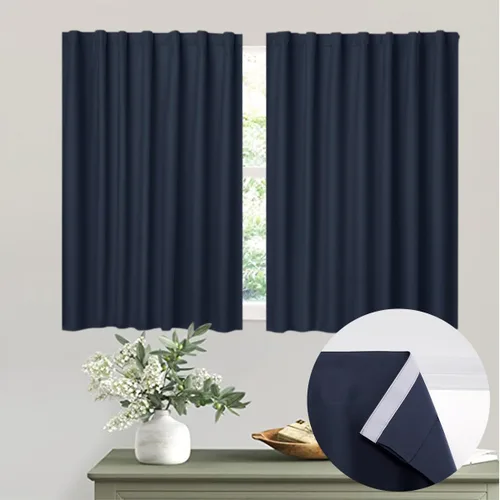 Miniatura 13 de Muamar Cortinas opacas sin taladro, paneles de cortina para ventana fáciles de instalar, juego de 2 paneles de cortinas portátiles para dormitorio