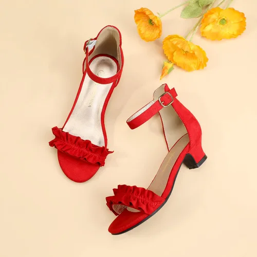 Miniatura 5 de PANDANINJIA Zapatos de vestir para niñas, zapatos de tacón para niñas, zapatos de vestir para niñas de flores, para boda, fiesta, Cynthia para niños