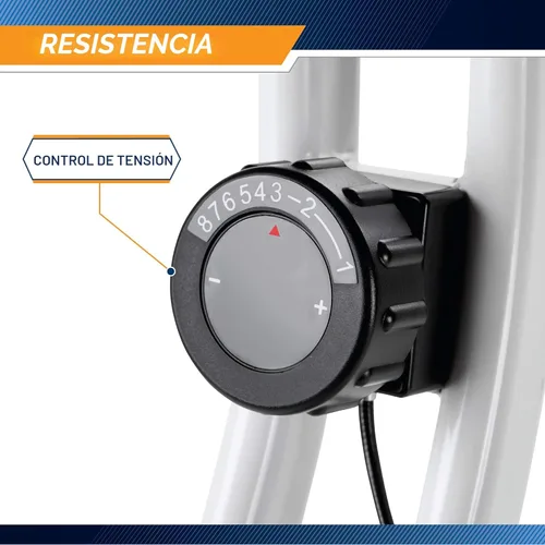Miniatura 5 de Marcy - Bicicleta de ejercicios vertical plegable con resistencia ajustable para entrenamiento cardiovascular y entrenamiento de fuerza - Disponible
