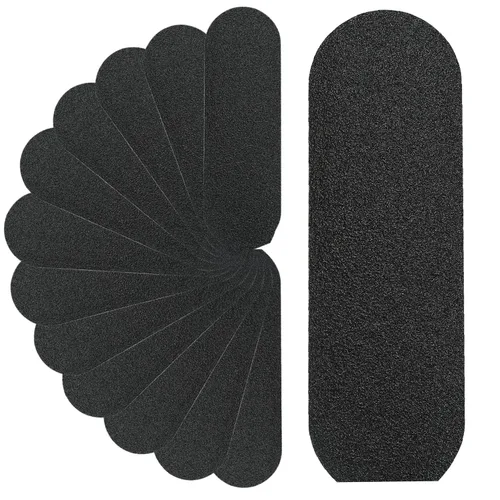 Recambio de archivo Pedi de acero inoxidable, grano 80, color negro, almohadillas de repuesto de pedicura, almohadilla de raspador de pies con
