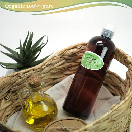 Miniatura 2 de Dr Adorable - 16 oz - Aceite orgánico AMLA sin refinar - 100% puro prensado en frío extra virgen para un cabello sano y cuero cabelludo hidratado