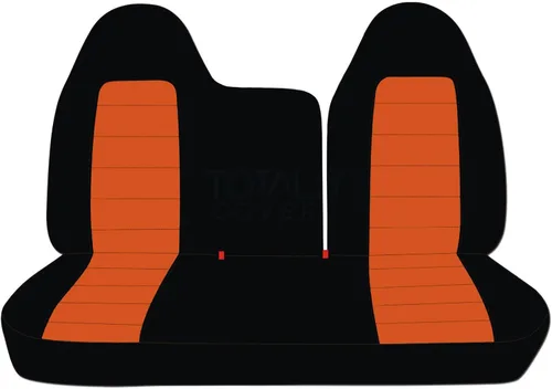 Miniatura 10 de Totally Covers Compatible con fundas de asiento de camión de dos tonos 1997-1998 Ford F-150 F-250 (banco dividido delantero 40/60) sin