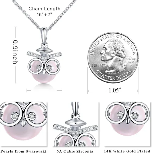Miniatura 4 de Regalos de graduación para ella 2023, collares de graduación de búho del juicio para mujeres y niñas, regalos de graduación de escuela secundaria