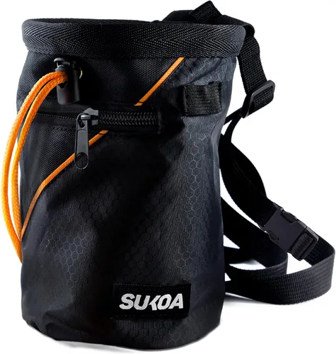 Miniatura 8 de Bolsa de tiza para escalada en roca - Accesorios de equipo para regalos de escalada en roca - Cinturón de enganche rápido, bolsillos grandes