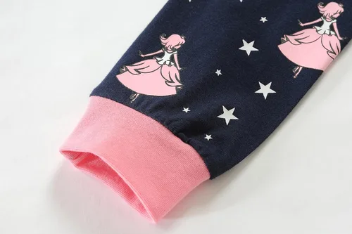 Miniatura 7 de DDSOL Conjunto de pijamas de manga larga para niñas pequeñas, pijamas de algodón para bebés, cálidas