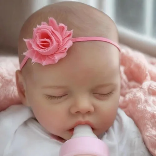 Miniatura 8 de JIZHI Muñecas de bebé Reborn realistas Niña, muñeca de bebé real de cuerpo suave de 17 pulgadas, muñeca de silicona de vinilo realista de cuerpo