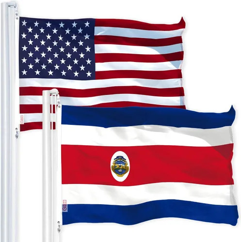 Miniatura 12 de Banderas colombianas de Estados Unidos y Colombia 3x5 FT Combo Impreso Poliéster 150D por G128 Estados Unidos + Colombia