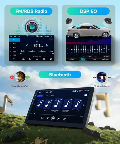 Miniatura 5 de Radio de coche de 8 núcleos 6G+128G para Toyota RAV4 2007-2011, estéreo de coche Rimoody Android con Carplay inalámbrico, Android Auto, Mirror Link