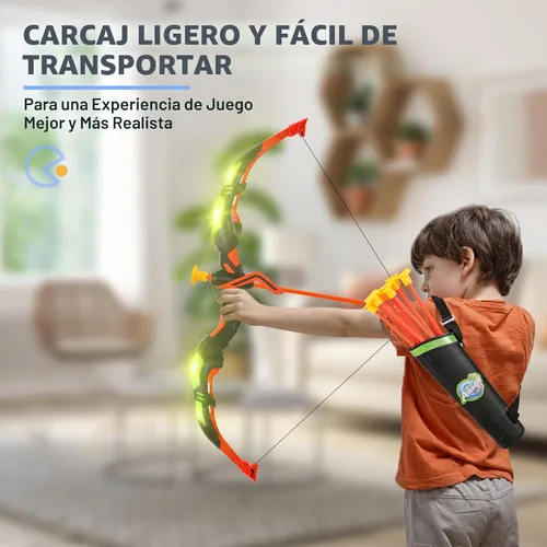 Miniatura 4 de Bow and Arrow Set for Kids, 2 Pack LED Light Up Archery Set with 20 Suction Cup Arrows, Indoor and Outdoor Toy for Boys Girls Age 4-8 8-12 with Azul
