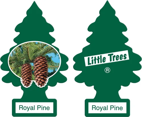 Miniatura 2 de LITTLE TREES Ambientador de coche Árbol de papel colgante para el hogar o el coche Royal Pine Paquete de 12