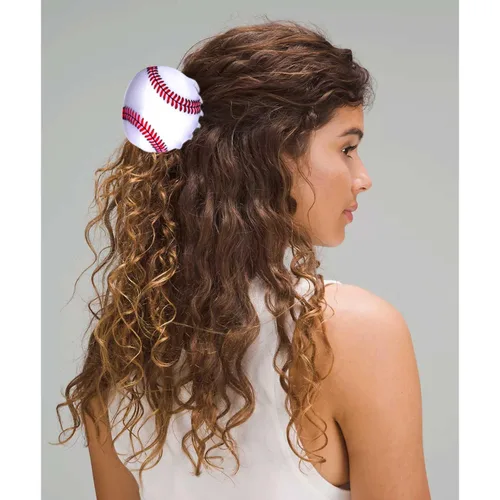 Miniatura 4 de Pinza para el cabello de fútbol y béisbol para mujer, pinzas para el cabello para el día del juego, lindas pinzas antideslizantes para el cabello