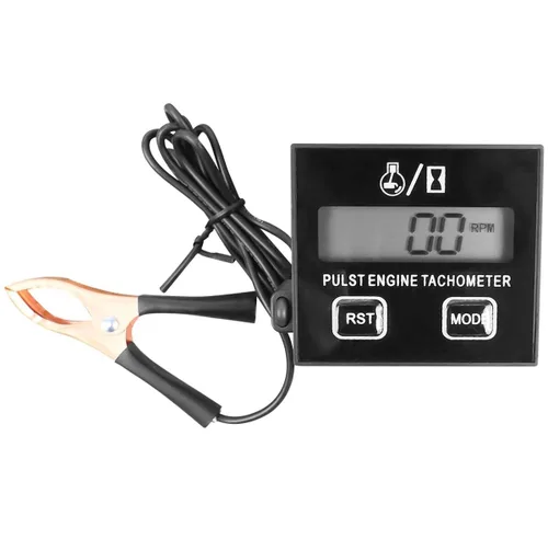 Miniatura 6 de Herramienta de tacómetro digital inductivo para motor pequeño RPM adecuada para motosierra, recortadora, generador, cortacésped, RV, ATV, bicicleta