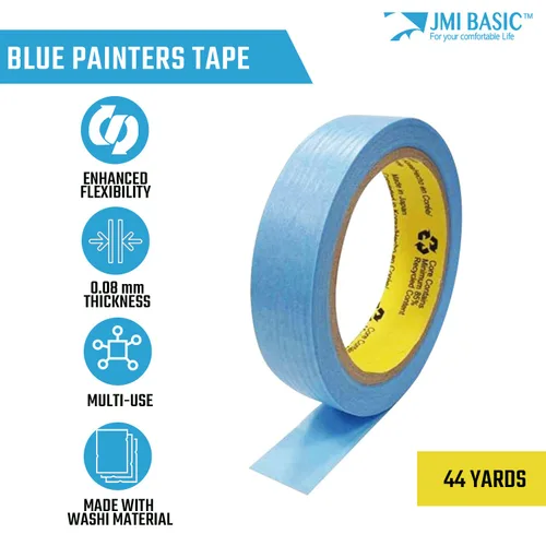 Miniatura 2 de Blue Painters - Papel washi de varios tamaños, paquete múltiple de 44 yardas, cinta adhesiva sin residuos para pintura, dibujo, manualidades