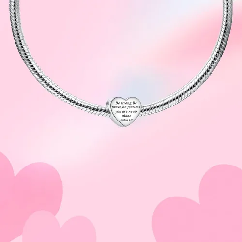 Miniatura 2 de Dije colgante de plata de ley 925 con diseño de corazón de la Biblia para mamá, esposa, familia, familia, amigos