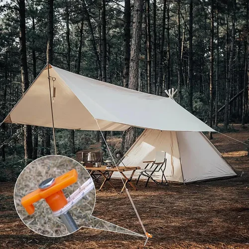 Miniatura 6 de 12 piezas de estacas para tienda de campaña, estacas de camping, estacas de tierra de 7.1 pulgadas de AVOFOREST, estacas de tienda de campaña