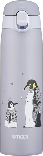 Miniatura 7 de TIGER MCT-A035P Tiger Water Bottle, 11.8 fl oz (350 ml), Kameichido Mug, Stainless Steel Bottle, One-touch, Lightweight, Rabbit