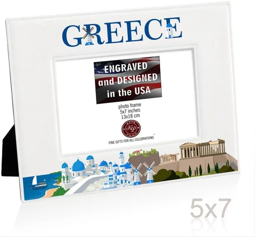 Miniatura 5 de KATE POSH Marco de fotos Grecia, vacaciones familiares en Grecia, boda, compromiso, decoración de Grecia, cumpleaños, ocasión especial