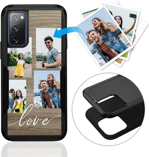 Miniatura 11 de Funda protectora personalizada para Samsung Galaxy S22 Ultra 5G (versión 2022), funda protectora de doble capa resistente con múltiples fotos, a