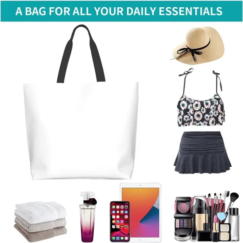 Miniatura 7 de Bolsa de mano personalizada, diseña tu propio texto/foto/logotipo impreso, bolso de hombro personalizado de gran capacidad para hombres/mujeres