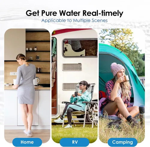 Miniatura 9 de Waterdrop Filtro de agua certificado NSF/ANSI 42 y 372, repuesto para filtros Berkey® BB9-2® Black, sistema de filtro de agua por gravedad ProOne®