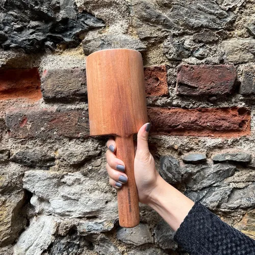 Miniatura 3 de MakeMake Herramientas Mazo de arcilla de madera hecho a mano 20oz Mazo de cerámica Mazo de cerámica