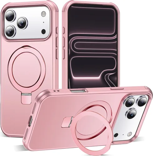 Miniatura 53 de SKYLMW – Funda compatible con iPhone 12 Pro Max y iPhone 13 Pro Max con soporte magnético invisible tipo anillo, fundas translúcidas para teléfonos