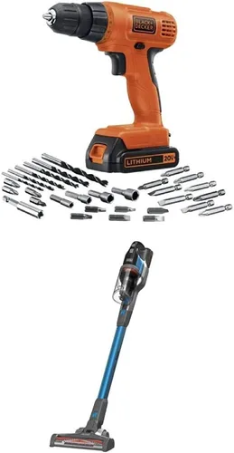Miniatura 3 de BLACK+DECKER LD120VA - Taladro de litio máximo de 20 voltios con 30 accesorios, naranja con juego de accesorios combinados BLACK+DECKER BDA91109