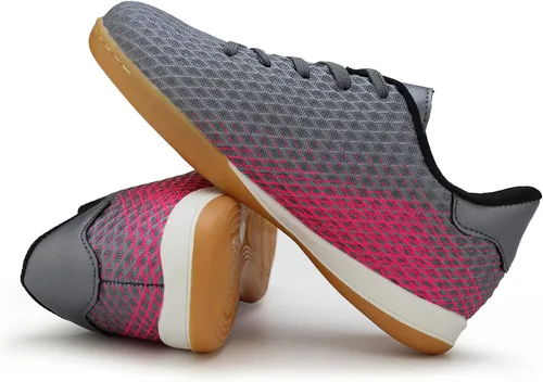 Miniatura 6 de Hawkwell Tacos deportivos unisex con cordones para niños y niñas zapatos de fútbol para entrenamiento de interiores niñoniño pequeñoniño grande