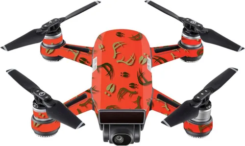 Miniatura 9 de MightySkins Skin compatible con DJI Spark Mini - Camuflaje rojo Funda protectora de vinilo duradera y única Fácil de aplicar, quitar y cambiar