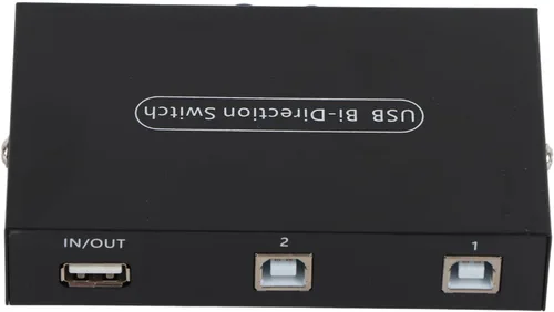 Miniatura 6 de ASHATA Interruptor manual para uso compartido USB 2.0 de 2/4 puertos, interruptor de escáner de impresora, interruptor de uso compartido USB