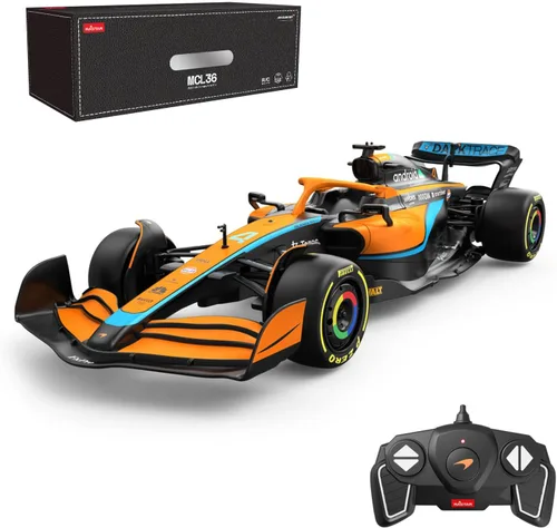 Miniatura 13 de RASTAR Red Bull F1 - Coche RC a escala 1/18 - Oracle Racing 2022 Mando a distancia Fórmula 1 RB18 Modelo Sergio Pérez - Azul oscuro 2.4G para niños