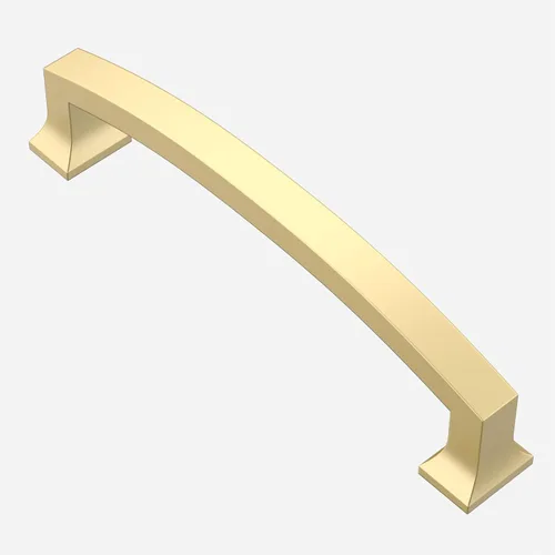 Miniatura 42 de Asidrama Paquete de 10 manijas de gabinete de cocina de color dorado cepillado de 3 pulgadas (2.992 in), tiradores de gabinete, accesorios