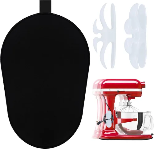 Miniatura 7 de Tapete deslizante para batidora de pie Kitchenaid con organizadores de cable flexible para electrodomésticos KitchenAid de 4.5 a 8 cuartos de galón
