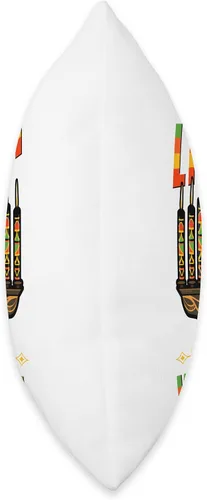 Miniatura 2 de African American Pride & Kwanzaa by NLTS Let's Light The Kinara Kwanzaa - Almohada para velas, 16 x 16 pulgadas, multicolor