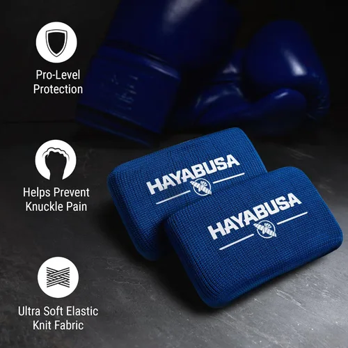 Miniatura 2 de Hayabusa Protectores de nudillos de boxeo Azul