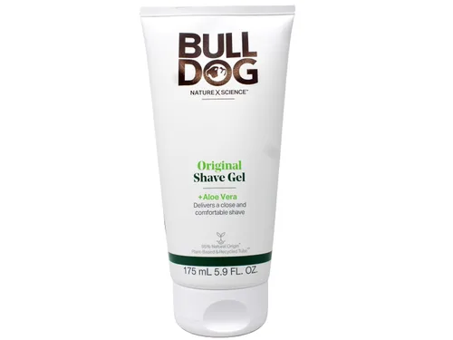 Miniatura 2 de Bulldog Gel de afeitado original para hombres, enriquecido con aloe vera, ofrece un afeitado cercano y cómodo, 95% origen natural, 5.9 onzas