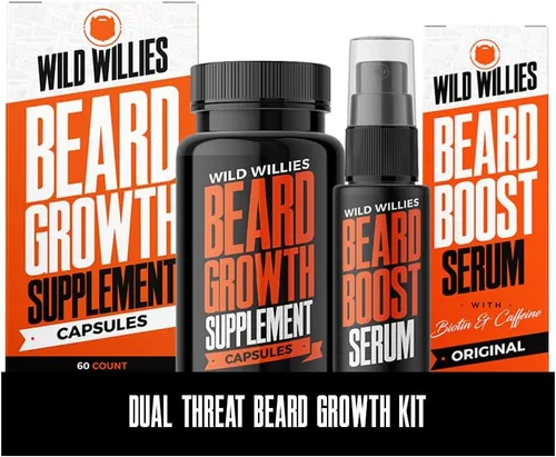 Miniatura 7 de Wild Willies Suplemento de gomitas de crecimiento de barba para hombres, con biotina y 19 vitaminas para un cabello facial más fuerte y grueso, 60