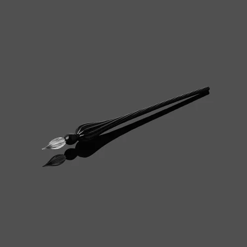 Miniatura 2 de molshine Pluma de vidrio hecha a mano con cristal para caligrafía. Pluma de cristal para firmar sumergida para artistas, mujeres, hombres
