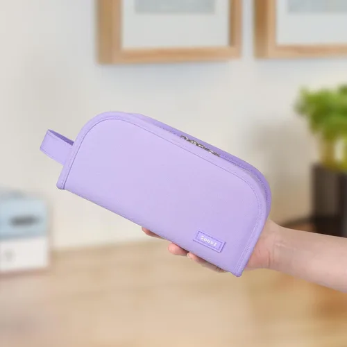 Miniatura 5 de Sooez - Estuche para lápices con apertura amplia, estuche organizador de gran capacidad para artículos de papelería, bolsa estética para lápices