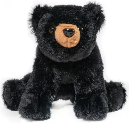 Oso de peluche bebé Bandit de peluche de la colección Bearington, oso de peluche negro, 12.5" - Animales de peluche de peluche - Oso de peluche -