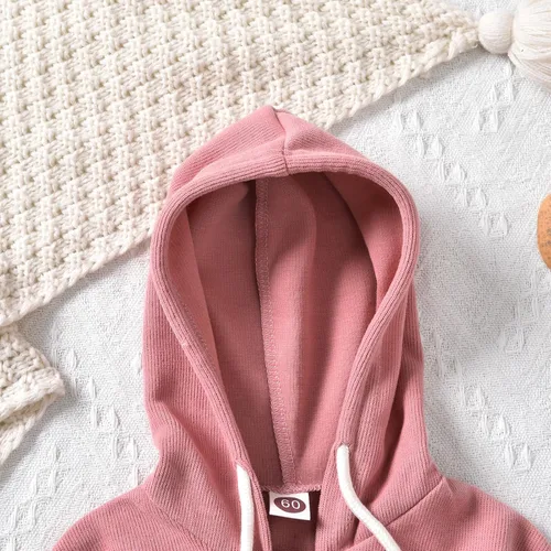 Miniatura 5 de Unutiylo Enterizo unisex de manga larga con cremallera y capucha para bebés y niñas