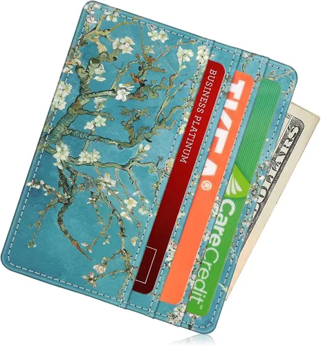 Miniatura 130 de Fintie Billetera delgada y minimalista para bolsillo frontal, con bloqueo RFID, tarjetero y ventana de identificación, para hombre o mujer
