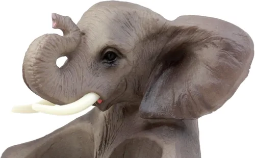 Miniatura 5 de Ebros Gift Safari africano elefante decorativo de cristal salero y pimentero titular figura decoración 7 "H elefantes cocina bar comedor acento
