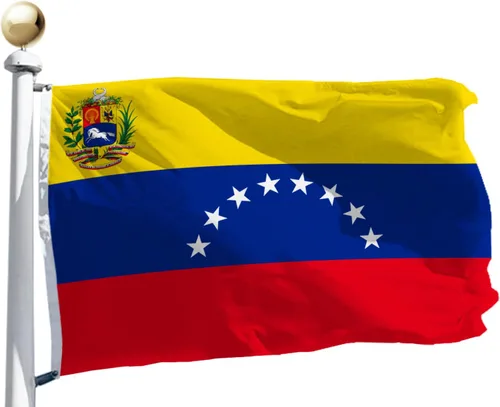 Miniatura 5 de Paquete de 2 banderas de Venezuela de 7 y 8 estrellas de 3 x 5 pies, bandera grande de Venezuela de 7 y 8 estrellas, banderas de la República