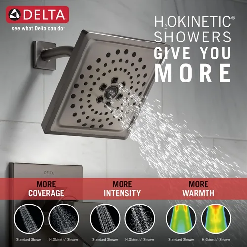 Miniatura 5 de Delta Faucet T17243-KS-PR Trillian - Bañera o ducha, mango doble, acero inoxidable negro
