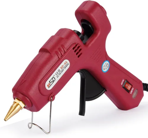 Pistola de pegamento termofusible de doble temperatura, perfecta para barras de pegamento de tamaño estándar y varillas de cera de sellado (diámetro